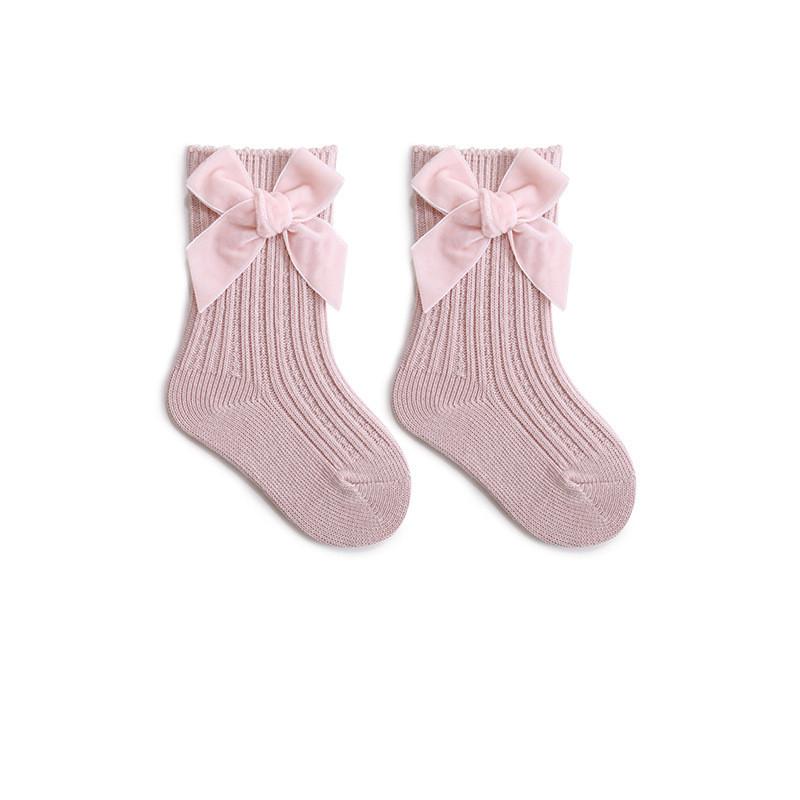 Chic Simplicity Prnicess Kids Girl Sock Sweet Bow Fashion Elegant Fashion Sock for Toddler Girl Autumn Spring Soft Cotton Sock