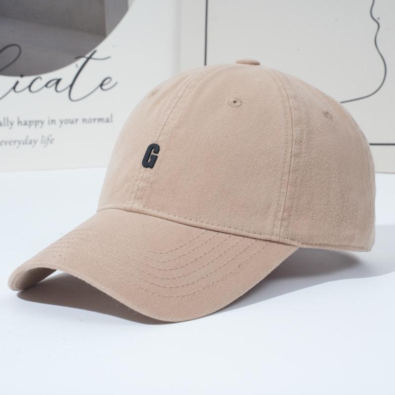 Шляпа Женская Мягкий Верх Буква Бейсболка Универсальная Увеличенная Углубленная Кепка от Солнца Солнцезащитная Кепка