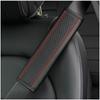 Car Accessories Seat Belt PU Leather Safety Belt Shoulder Cover Breathable Protection Seat Belt Padding Pad Auto Interior Access