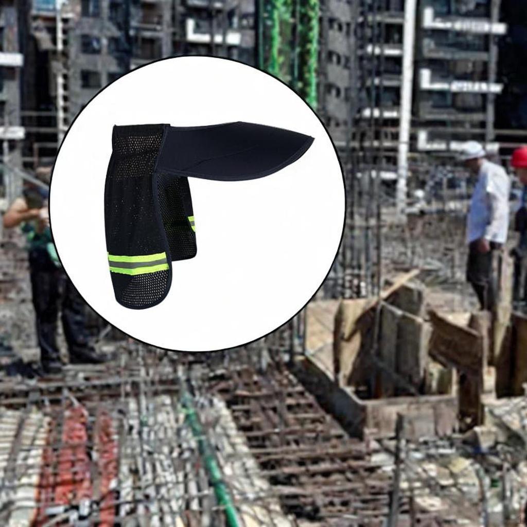 Construction Helmet Visor with Sun Protection for Hard Hat Accessories