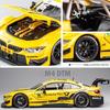 1:24 BMW M4 DTM M6 BMW CSL Racing Car Free Wheeling High Light Спортивный гоночный автомобиль Модель игрушки Литье под давлением из металлического сплава Миниатюрная копия