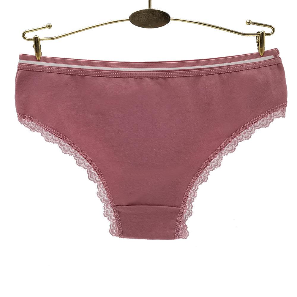 Pack Women Underwear Cotton Sexy Lace Panties Low Waist Girls Briefs Ladies Knickers Lingerie Lot / 6pcs