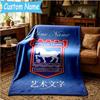 Custom Name Ipswich Town Football Club Crest Blanket Bedding Blanket for Women Men, Soft Throw Blankets for Couch,Bed, picnic, Christmas gifts