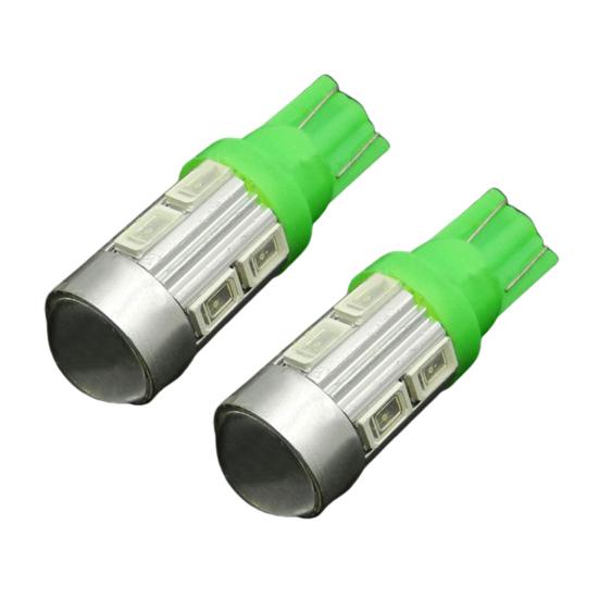 2 шт. T10 10SMD светодиодный светодиодный 5630/5730 автомобильный указатель поворота салонный светильник лампа