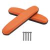 2 шт. накладки на руки для инвалидных колясок из искусственной кожи, мягкий удобный подлокотник, водонепроницаемый чехол на подлокотник, оранжевый