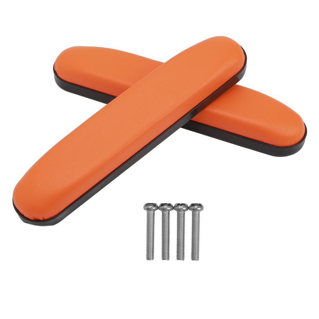 2 шт. накладки на руки для инвалидных колясок из искусственной кожи, мягкий удобный подлокотник, водонепроницаемый чехол на подлокотник, оранжевый
