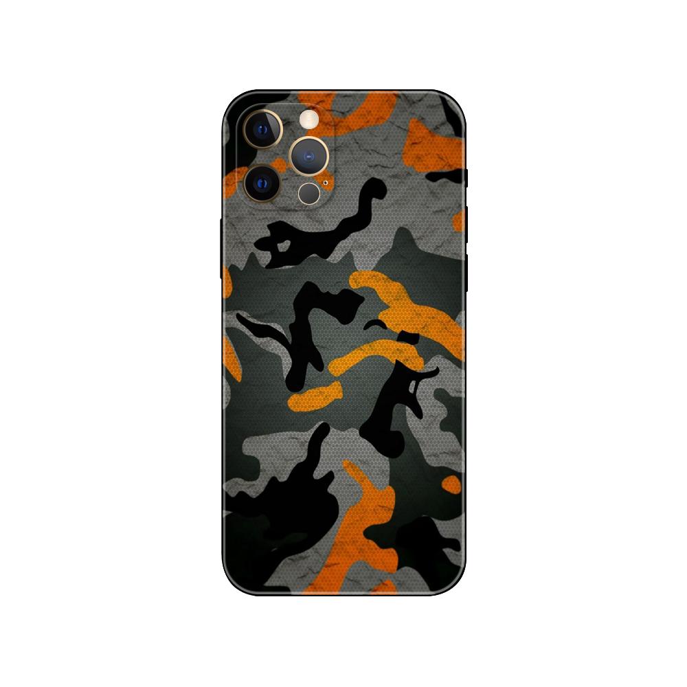 Черный камуфляжный чехол для телефона для iphone 5 5s 2020se 6 6s 7 8 plus x 10 XR XS 11 12 13 mini pro MAX черная задняя крышка из ТПУ