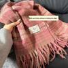 Women's Retro Plaid Imitation Cashmere Scarf