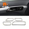 Stainless Steel For VW Volkswagen Touran 2005-13 14 2015 Car Armrest Inner Door Bowl Protector Frame Cover Trim