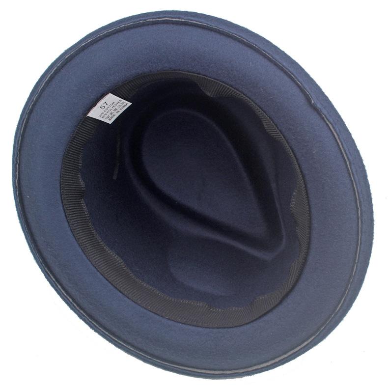 Зимняя джазовая шляпа, женская шерстяная свернутая маленькая шляпа, джентльменская шляпа, шляпа для выступлений на сцене, шляпа Fedoras