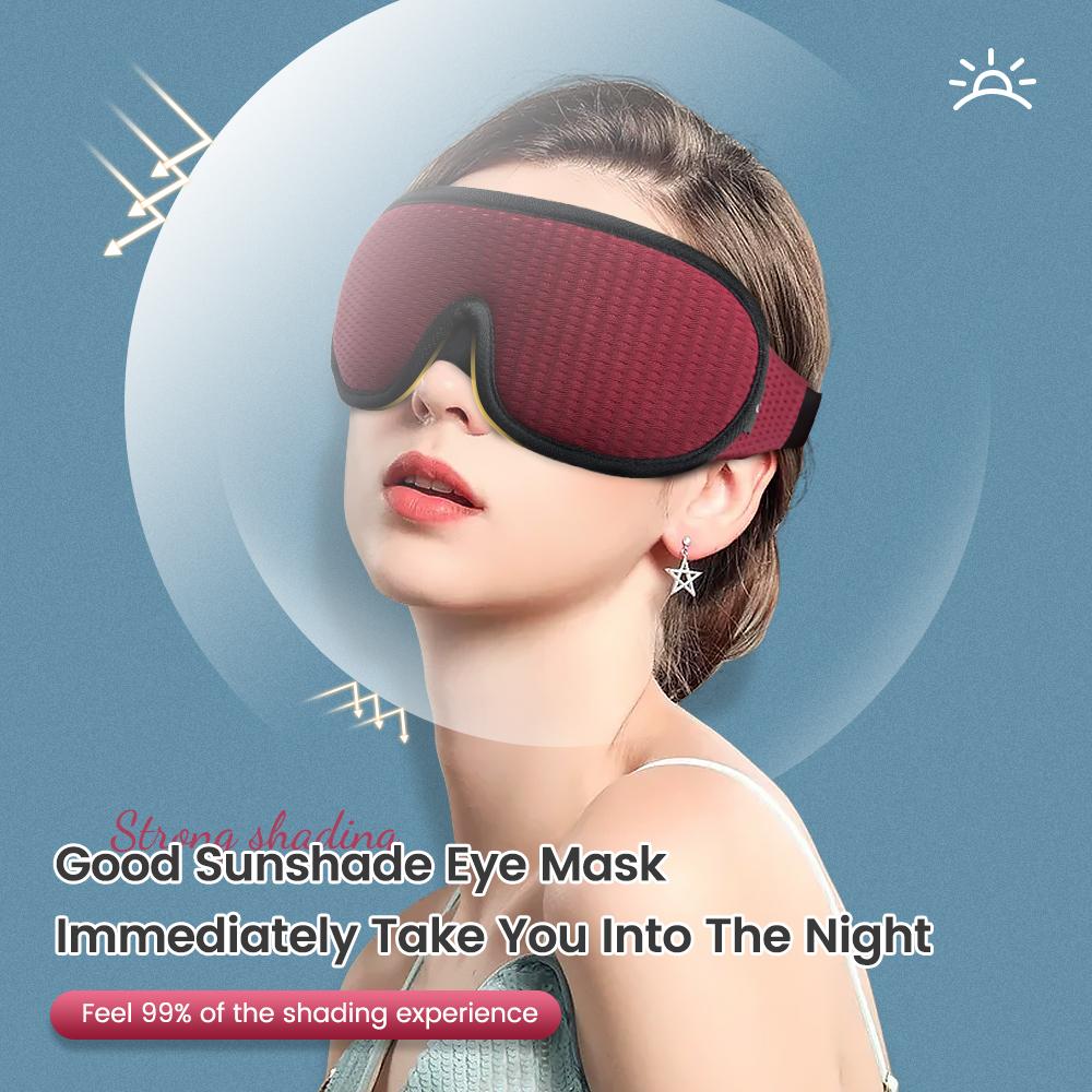 3D маска-патч для сна Блокирующая свет Мягкая маска для сна с подкладкой для глаз Маска для сна Заслонка от света Вспомогательное средство для сна Маска для лица Патч для глаз