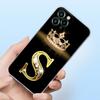 Алмазная Корона Первые Буквы Буква N T Z Ракушка Чехол для iPhone 18 15 16 11 12 13 14 Pro Max Mini 16 Plus Прозрачная Крышка Fundas