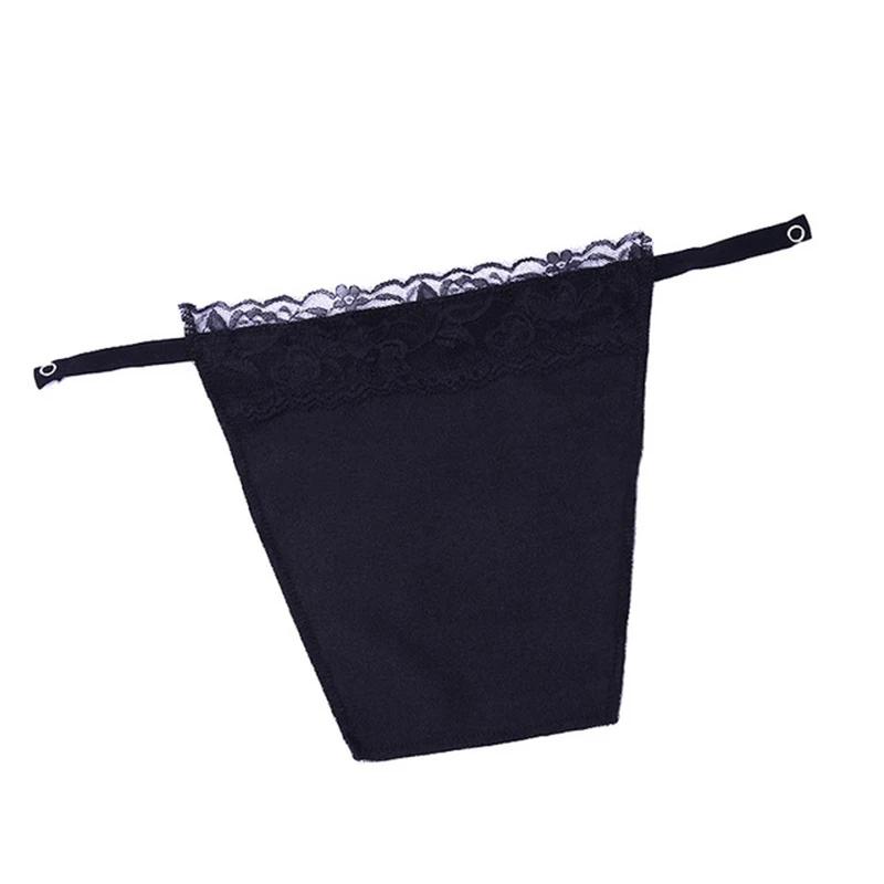 Women Quick Easy Clip-on Lace Mock Camisole Bra Insert Wrapped Chest Overlay Modesty Panel