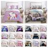 3D Unicorn Printing Bed Set Cover Single Size Bedding Set High Quality Polyester Children Bedroom Decor