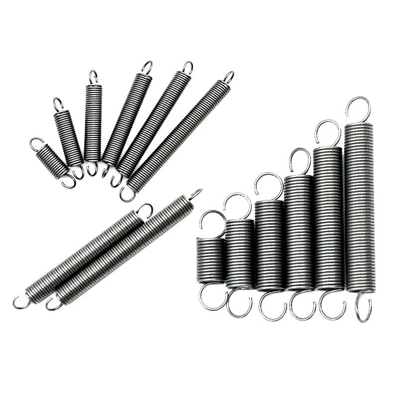 65Mn Open Hook Tension Spring Wire Diameter 1.0mm with O hook extension spring Outer Diameter 5-12mm Extension Spring