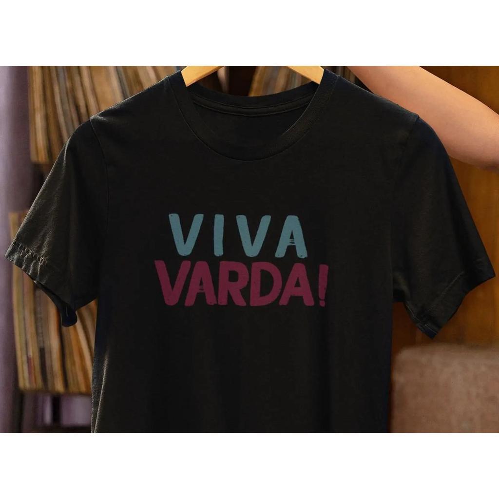 Viva Varda T Shirt French New Wave Cinema Vintage Casual Homme Stylish Designer Clothes Top For Everyday Wear Breathable