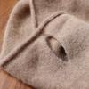 Pure Wool Knitted Ring Scarf Elegant Neckerscarf Female Soft Warm Cashmere False Collar Neck Warmer Hairband Winter