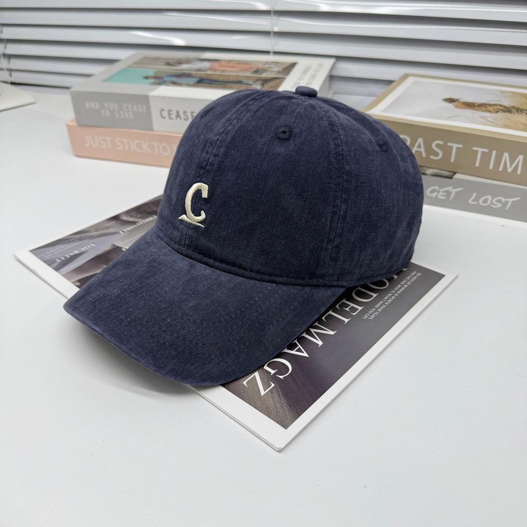 New deep-top baseball cap simple and versatile embroidered letters spring and summer sunshade couple cap children