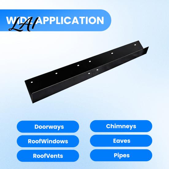 Drip Edge Flashing Roof Rain Gutter Diverter Carbon Steel Rainwater Diverter Splash Guard for House Roofs Doorway Corners Leak Prevention Tool