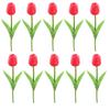 10Pcs Rustic Simulated Tulip Flower Silk Flower Artificial Tulip Flowers  Home Decoration