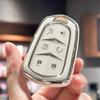 TPU Car Key Case Cover Shell Fob for Cadillac Escalade Key Fob Cover 2015 2016 2017 2018 2019 2020 Accessories