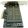 Adapter Card M.2 Ngff To Desktop Pcie X4 X8 X16 Nvme Sata Dual SSD Pci Express