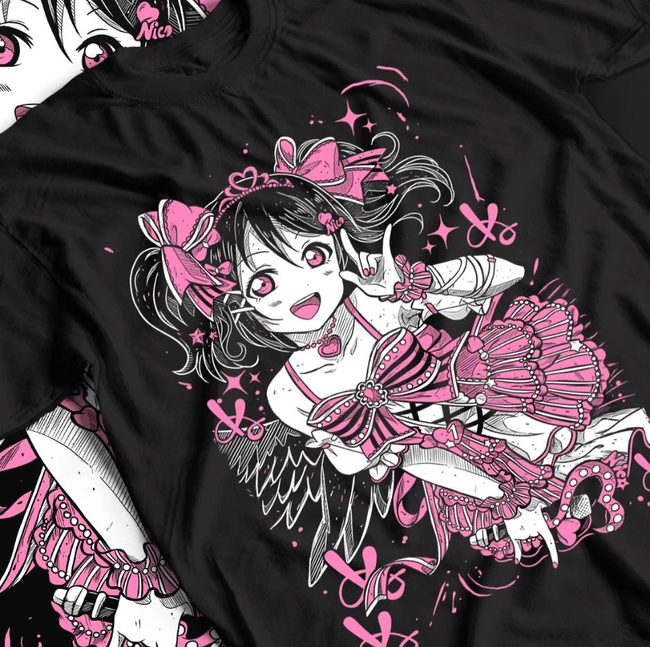 Love Live T-shirt Tops Tees Unisex, Graphic Tee, Nico Yazawa Shirt, Unisex Cotton Top, Anime Fan