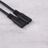 IEC 320 C8 2Pin Male To 2 X C7 Female Y Split Power Cable Около 28 см IEC 320 C7 To C8 Удлинительные шнуры C8 Male To C7 Female Cable