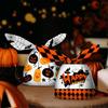 50Pcs Bat Pumpkin Halloween Decoration Cookie Bag Rabbit Ear Halloween Candy Bags Baking Packaging