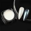 Aurora Pearl White Nails Glitter Dust Moonlight White Rubbing On Powder Shell Pigment Nail Art Supplies Decoration