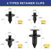 Plastic Rivets, 120Pcs Plastic Push Pin Clips Body Rivets Compatible With UTV ATV Motorcycle M6 M7 M8 Retainer Fastener Replace 7661855 Fits For