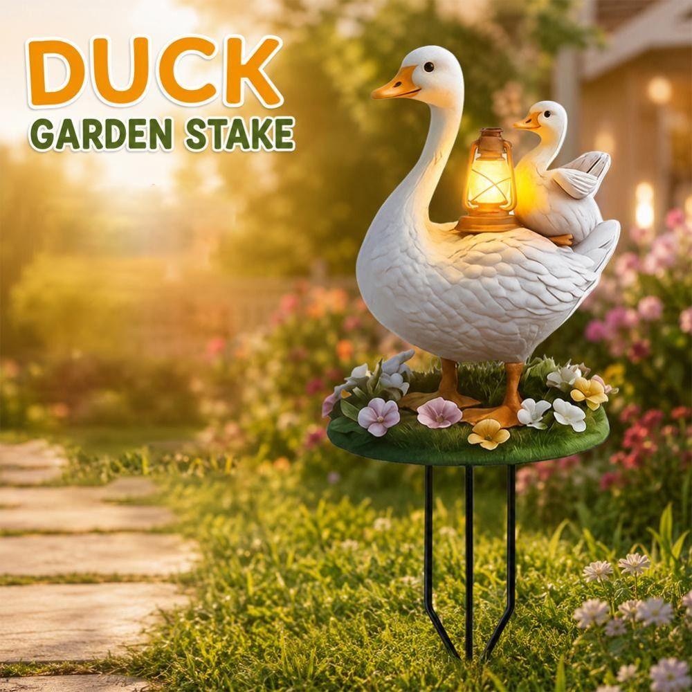 Acrylic Duck Yard Sign Lantern Pattern Ground Stake New Goose Garden Stake  Animal Yard Decor