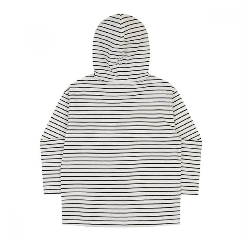 Kangol Kids Logo Point Stripe Hoodie White Sa 0202