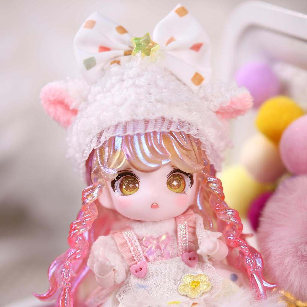 Кукла ICY Fortune Days 13 см bjd, кукла в стиле аниме, идеально подходит для самостоятельной куклы-девочки - набор, подарок, украшение, упражнение, коллекция, 8+(Овен)