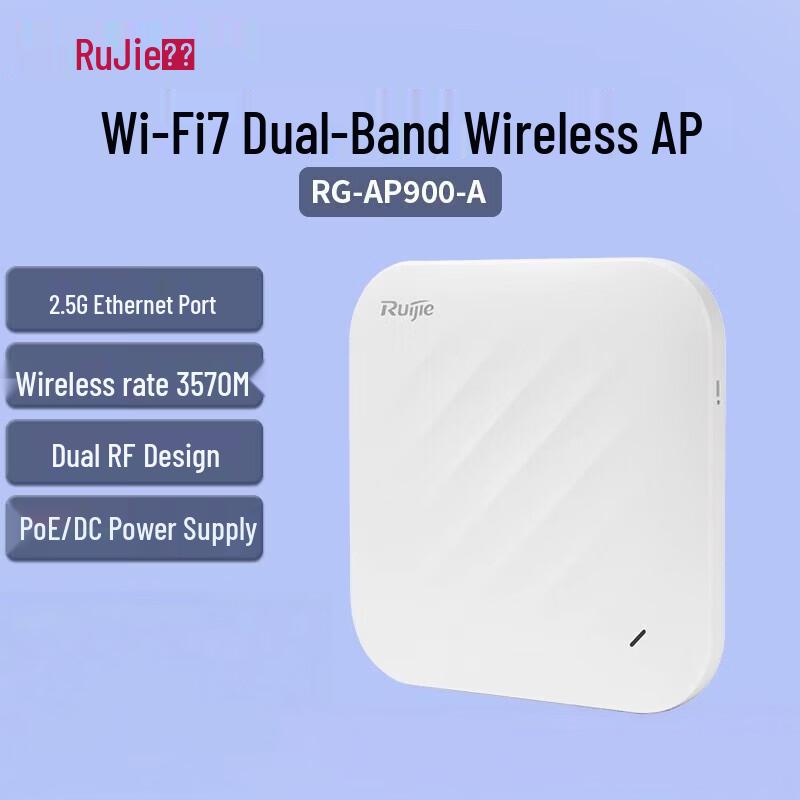 Ruijie WiFi 7 2.5G Ceiling-Mount Access Point