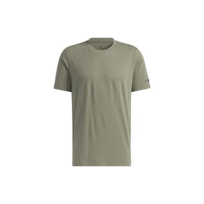 Футболка Terrex Solid Color Outdoor Sports с круглым вырезом и коротким рукавом, унисекс, цвет зеленый GN9458