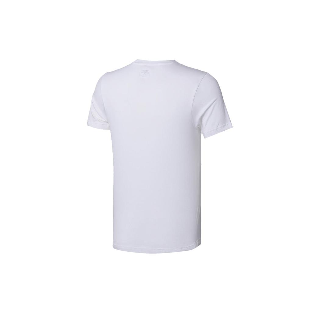 adidas Adi Clk T Повседневная спортивная дышащая влагоотводящая футболка с короткими рукавами мужские топы белые FM6059
