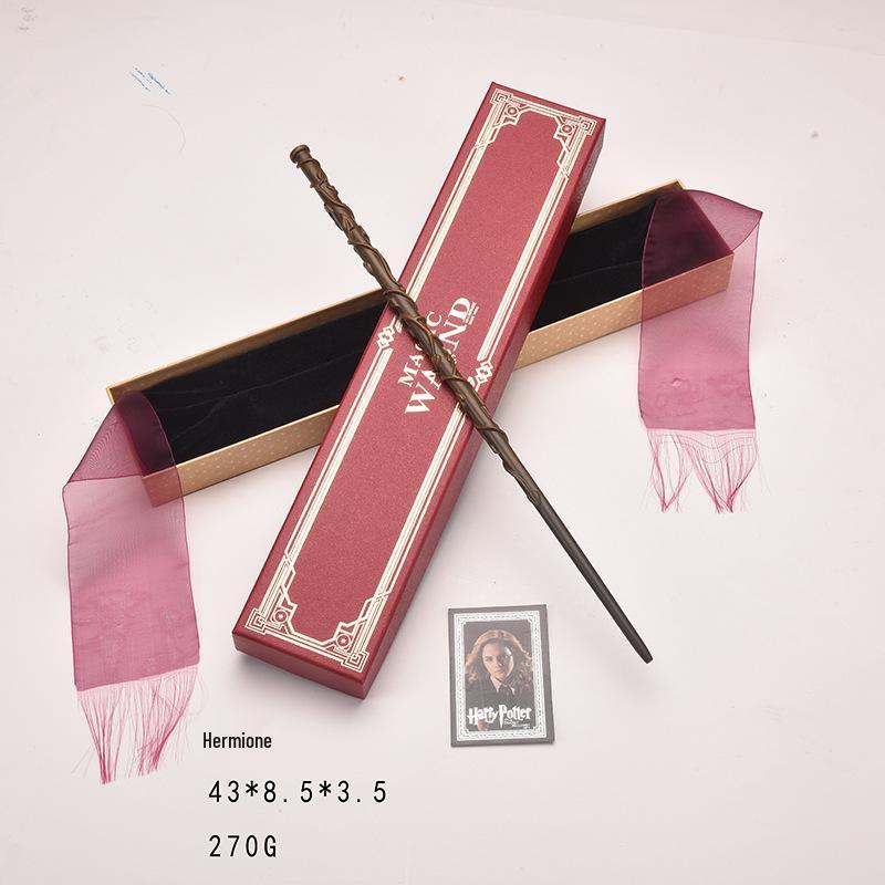Exquisite Harry Potter Magic Wands: Hermione, Harry, Stainless Steel Core, Gift Box Included