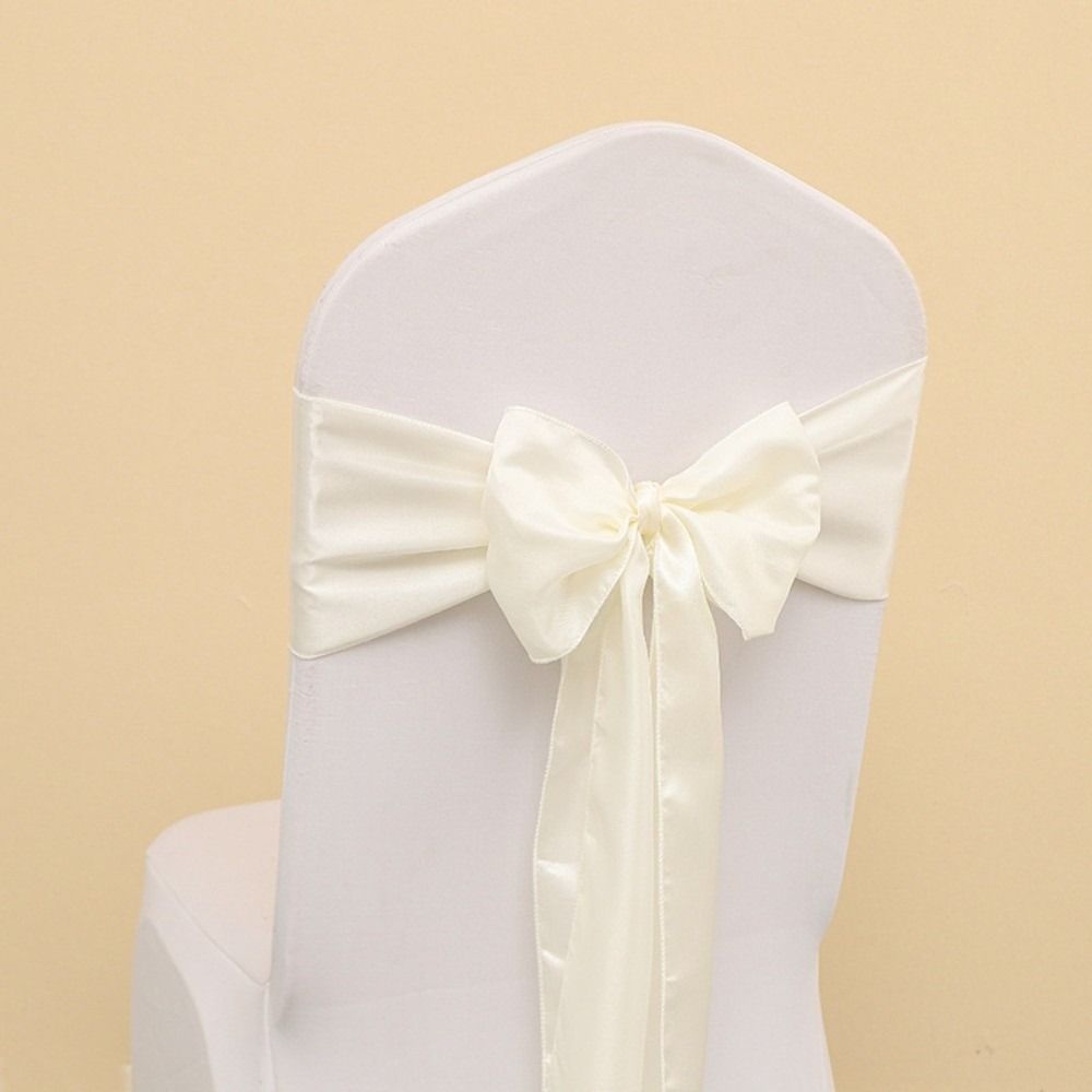Butterfly Ties Satin Chair Sashes Elegant Design Wedding Chair Bows Festival Celebration