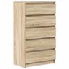 vidaXL Schubladenschrank Sonoma-Eiche 60x36x103 cm Holzwerkstoff