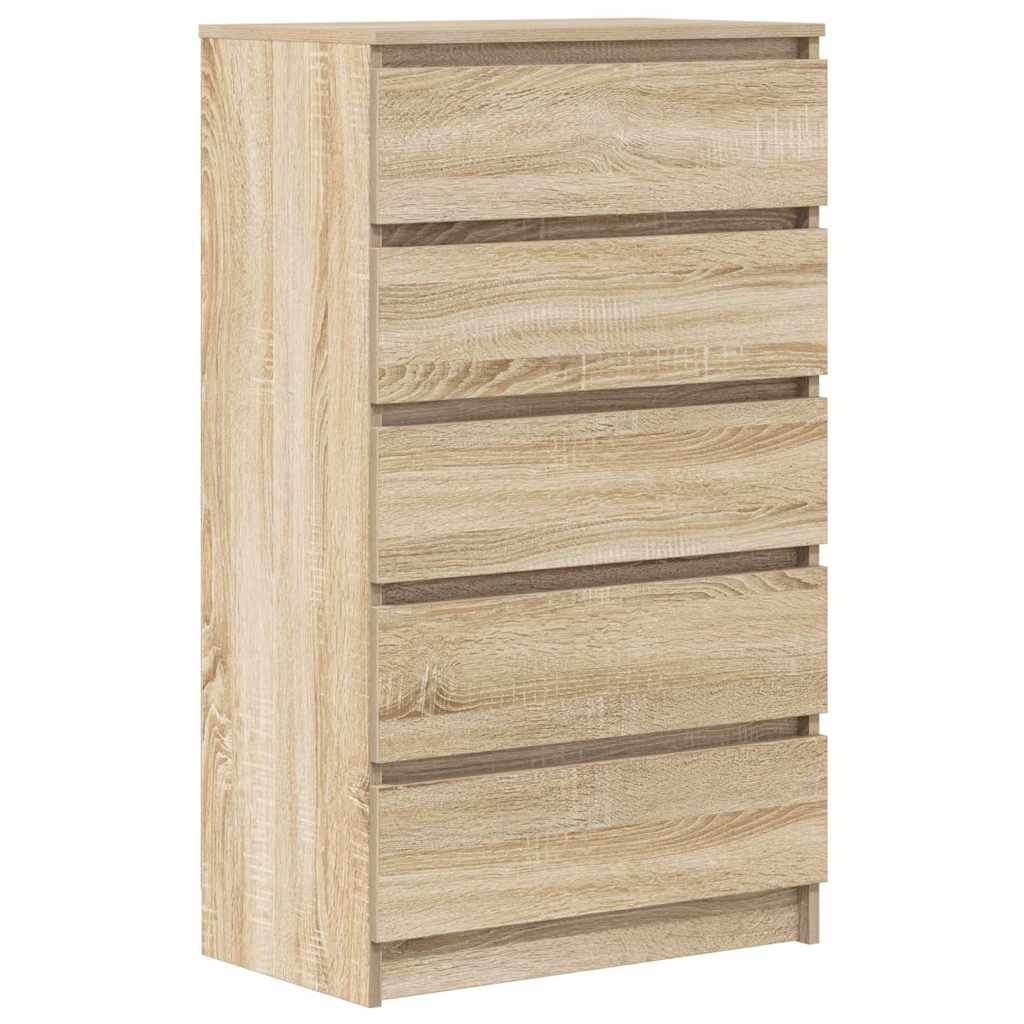 vidaXL Schubladenschrank Sonoma-Eiche 60x36x103 cm Holzwerkstoff