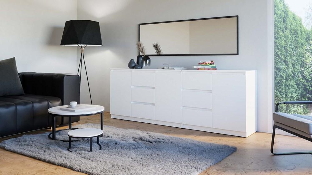 COSTA Chest of Drawers 1D3S/2D3S WHITE