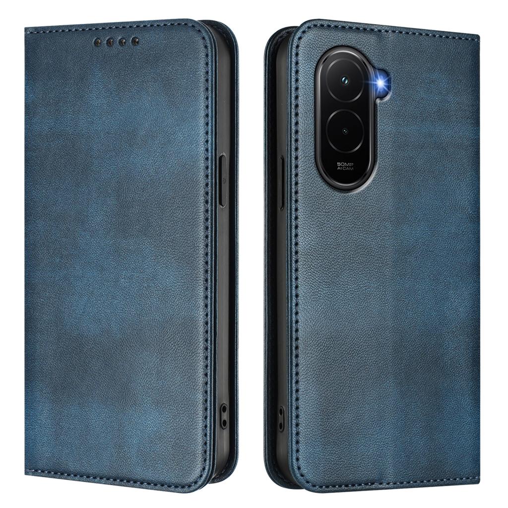 Для Xiaomi Poco M7 Plus 5G/M7 4G (169 мм) Чехлы-кошельки с ретро-текстурой, блокирующие RFID, кожаный чехол для телефона