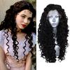 AIMEYA Synthetic Long Deep Wave Lace Front Wig for Women Grey Curly Free Part Natural Hairline Colorful Cosplay Daily Party Wigs