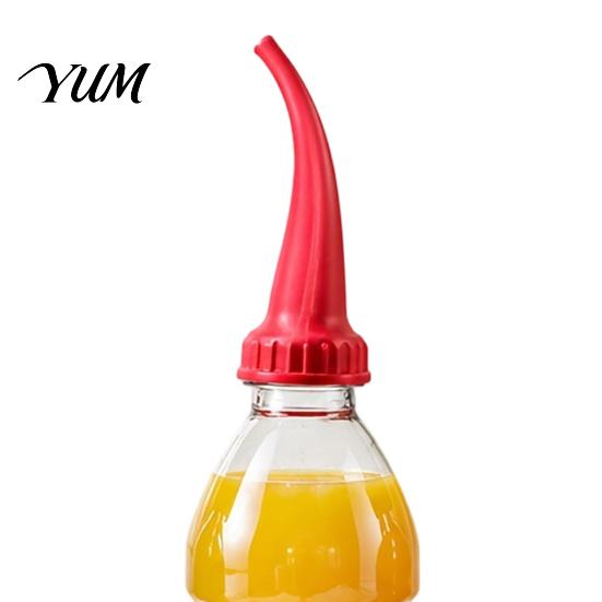 Small Watering Device Bottle Cap Plant Spout, Adjustable Flow Curved Pipe Mouthpiece, 3D Spout Waterer Print Lightweight Portable Irrigation Tool for
