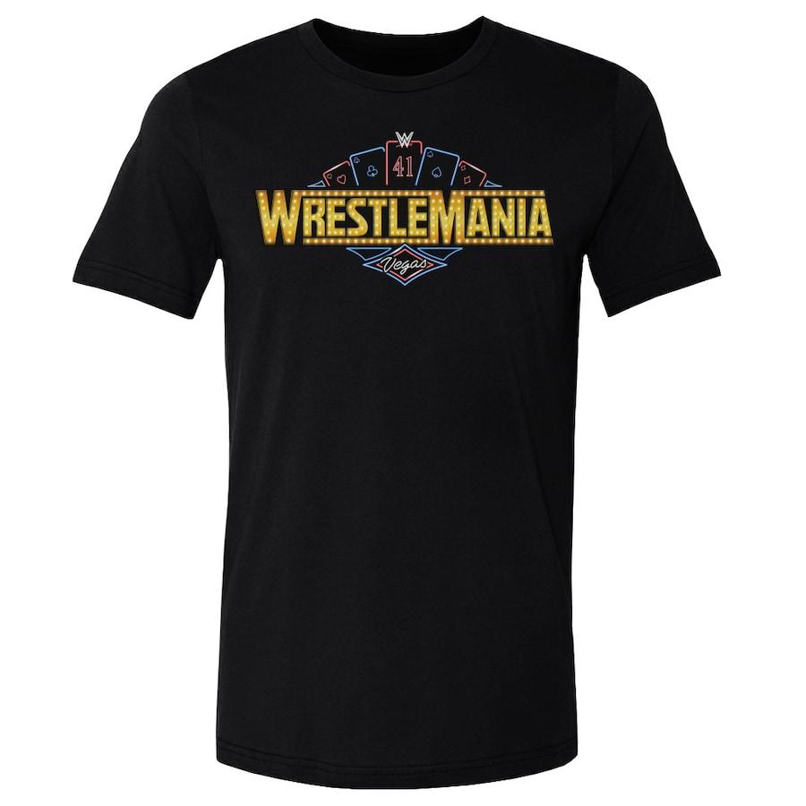 Унисекс 500 уровень Вересково-серый футболка WrestleMania 41 Футболка WWE Спортивная футболка С коротким рукавом Хлопковые топы Футболки Летняя одежда Футболка
