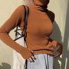 Pile Turtleneck Pullovers Sweaters Women Autumn Winter Primer Long Sleeve Short Slim-fit Tight Jumper Tops Solid