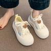 Platform White Shoes Women's Versatile 2025 Spring New Leather Student Shoes Cute Casual Board Shoes