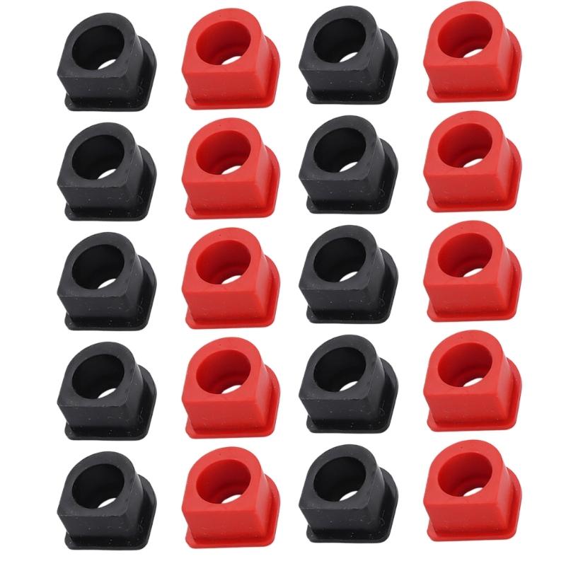 20Pcs Silicone Battery Connector Caps Dust And Moisture Protection For Car Marine Electrical Systems