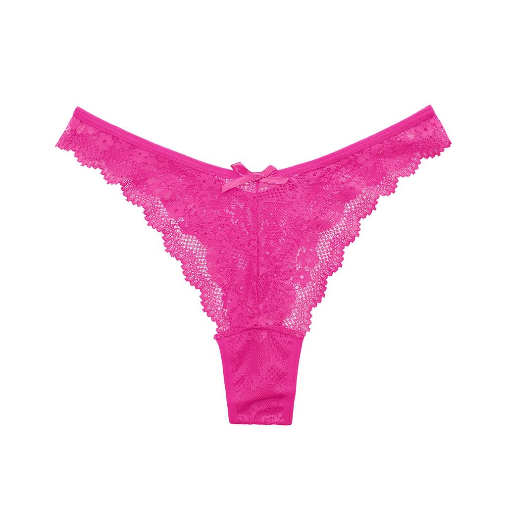 Sexy Cotton Lace Thongs Women's Panties Hollow Out Underwear Low Waist Ladies Lingere Solid Panty198